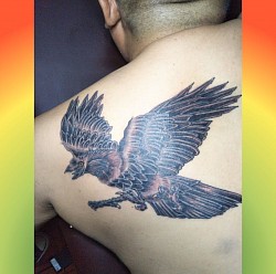 tattooアート・a.k.aだぁ君・八咫烏の色