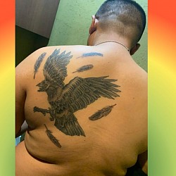 tattooアート・a.k.aだぁ君・八咫烏とフェザー